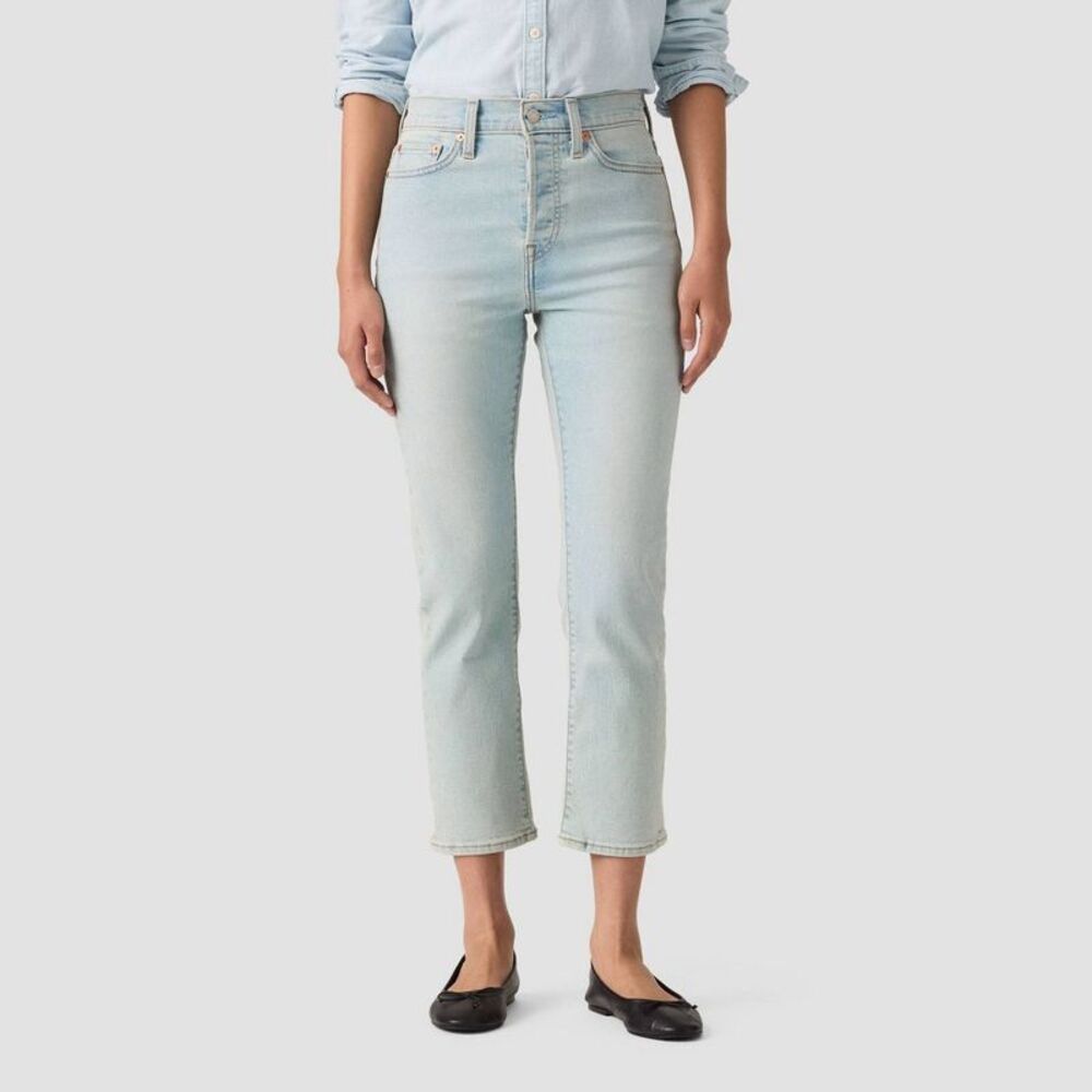 Levi's Women's Wedgie Straight Pants Light Blue Denim 27